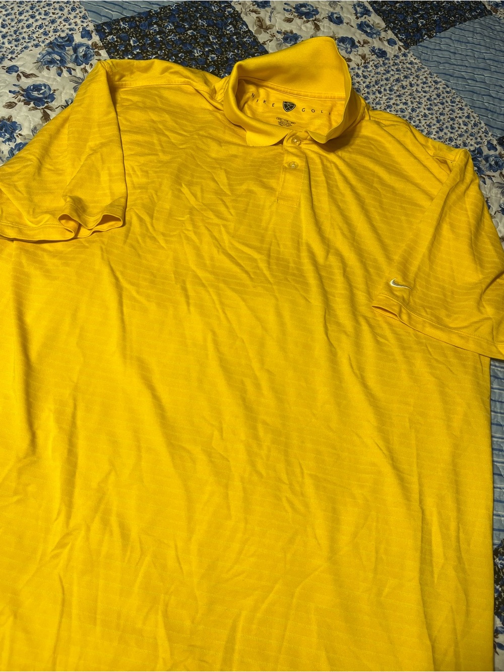 Nike Golf Mens XXL Yellow Polo